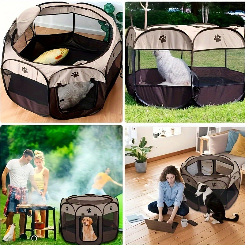 Tienda Plegable para Mascotas - Comodidad y Seguridad para Gatos y Perros