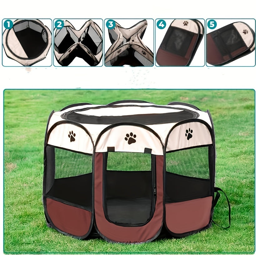 Tienda Plegable para Mascotas - Comodidad y Seguridad para Gatos y Perros